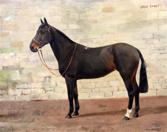 § Frances Mabel Hollams (1877-1963) Portrait of a horse, Just Fancy 16 x 20in.